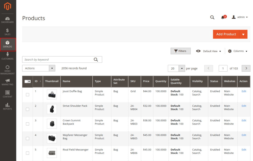 Product Grid